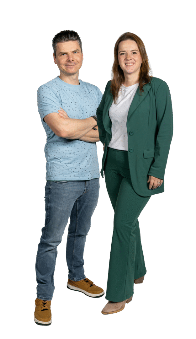 Medewerkers Mark en Hanneke